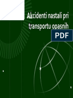 Akcidenti Pri Transportu Opasnih Materija