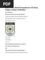 Download Karya Tulis Ilmiah Pemanfaatan Teh Daun Pepaya Sebagai Antikanker by ferryabdillahhabibie SN264986527 doc pdf