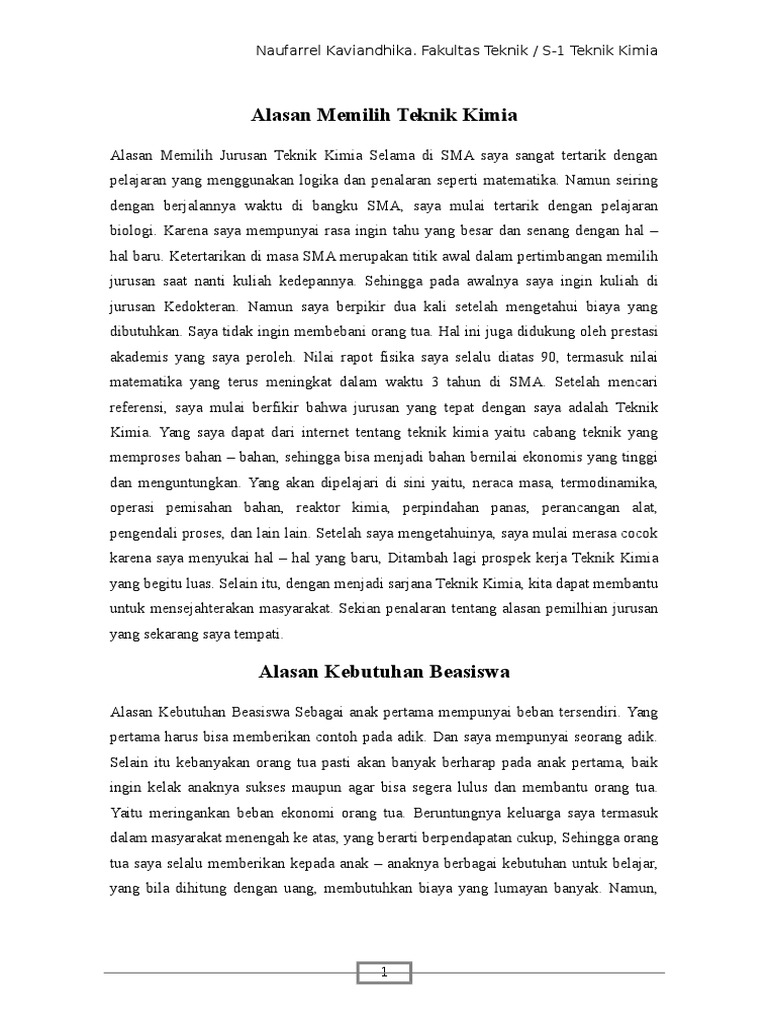 Essay alasan memilih jurusan agribisnis 08 image