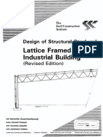 Design for Structural Steel Work for Frame Industrial Building