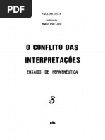 RICOEUR, Paul. O Conflito Das InterpretaÃ§Ãµes
