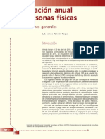 Declaración Anual de PERSONAS FÍSICAS. Consideraciones Generales