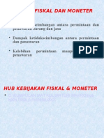 Kebijakan Fiskal Dan Moneter