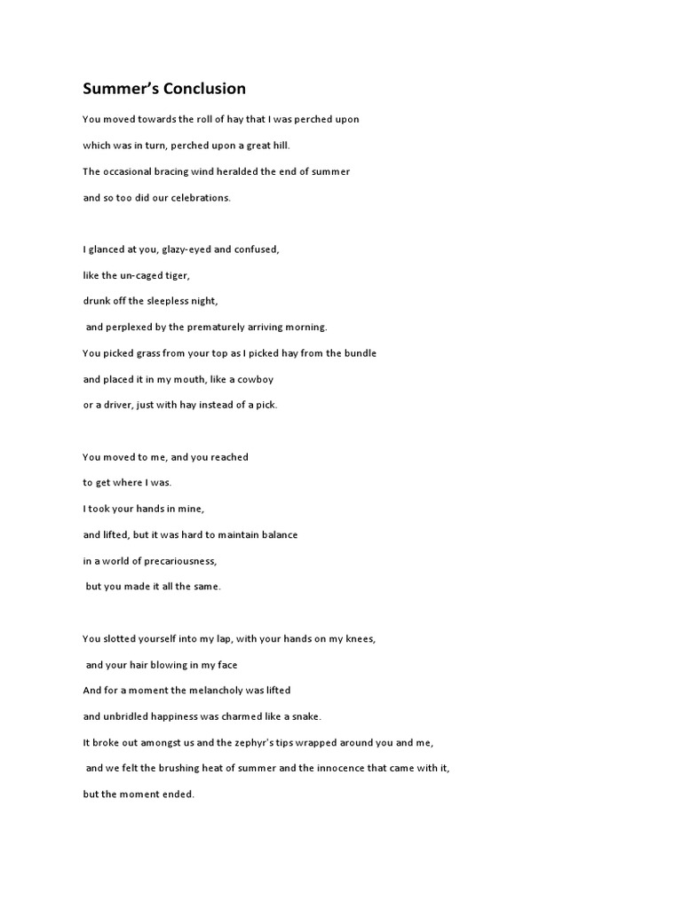 Summer Reflections and Friendship | PDF