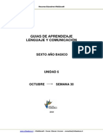 Guia Aprendizaje Lenguaje 6basico Semana30 Octubre