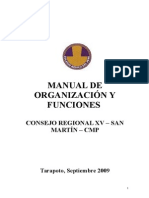 1 Manual Organizacion y Funciones Colegio Medico