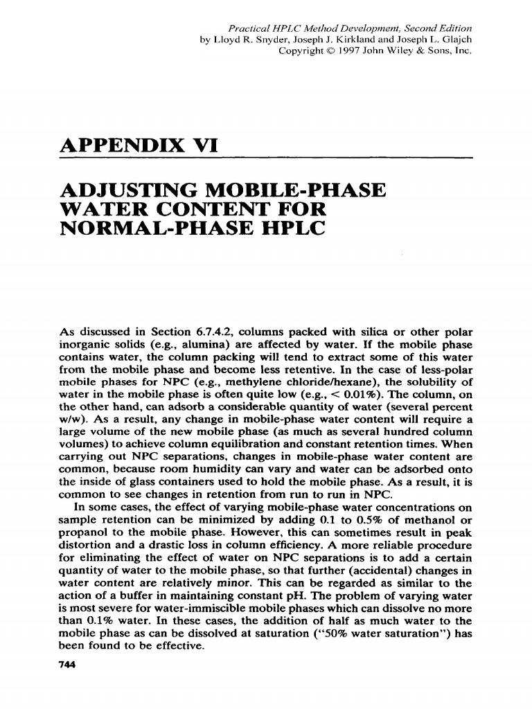 Practical HPLC MethodDevelopment, PLATE NUMBER AND RESOLUTION PDF Elution High Performance