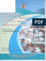 Norma Técnica Acreditación de Establecimientos de Salud y Servicios Médicos de Apoyo NT No.050-MINSADGSP-V.02