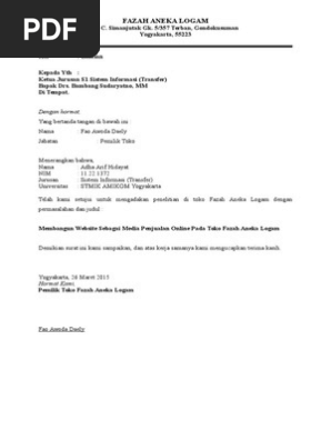 Surat Balasan Ijin Penelitian