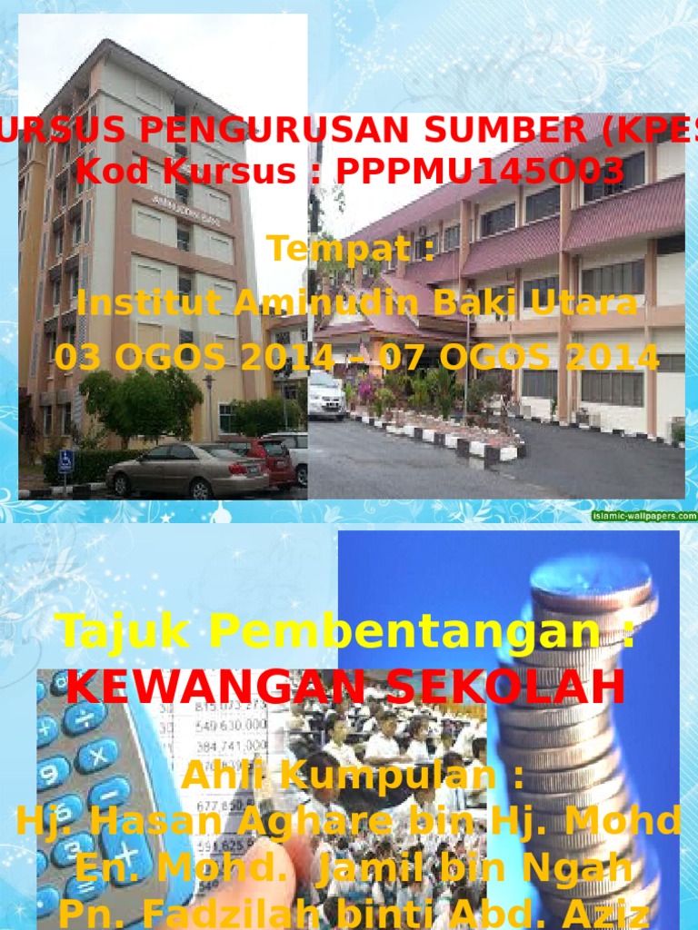 PWP Kewangan Sekolah