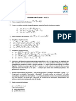 Lista de Exercícios em Sistemas Digitais