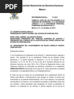 Recomendación CNDH Pedro Canche