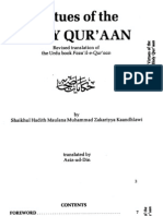 Virtues of the HOLY QUR'AAN