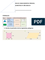 Activación de Conocimientos Previos 8º geometría