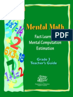 Mental Math Grade 3 Workbook