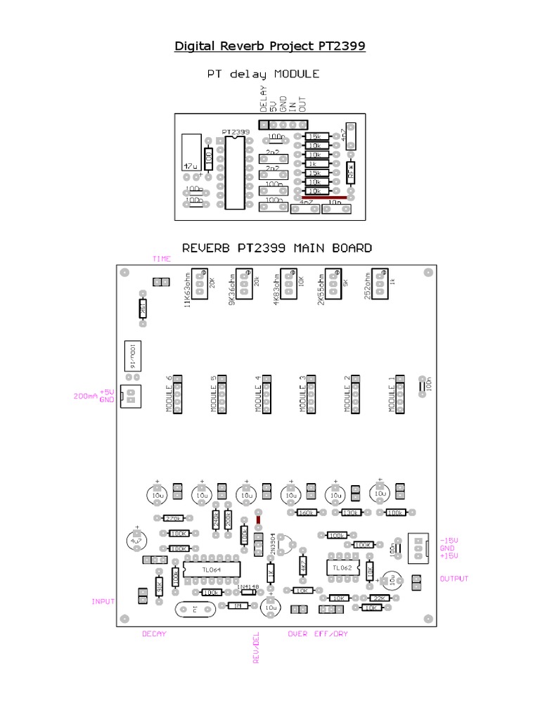 PT2399 Digital Reverb PCB Layout Guide | PDF
