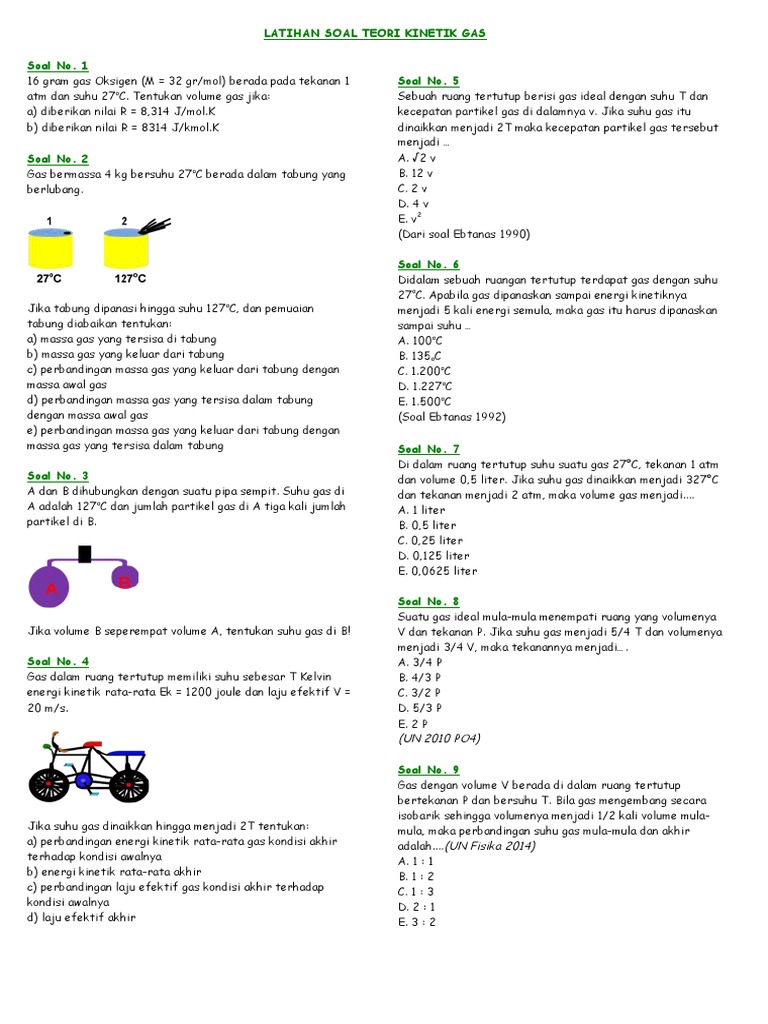Teori Kinetik Gas Soal