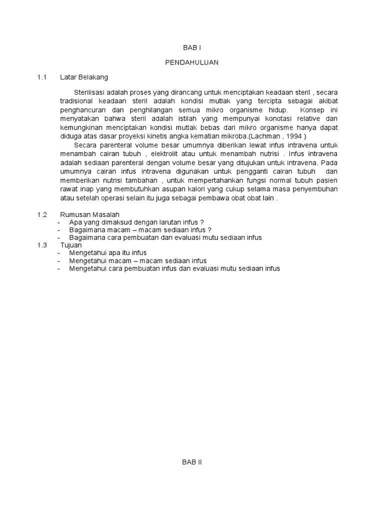 Formulasi Infus Ringer Laktat dan Osmolaritas | PDF | Pengembangan Diri