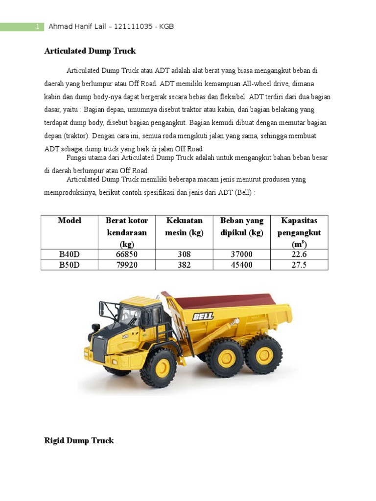 Dump Truck | PDF