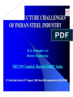 Infrastructure Challenges of Indian Steel Industry