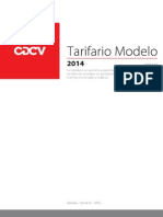 Tarifario Modelo 2014