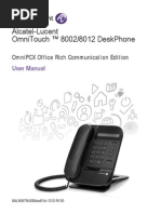 Alcatel-Lucent OmniTouch ™ 8002/8012 DeskPhone