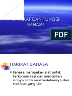 Hakikat Dan Fungsi Bahasa