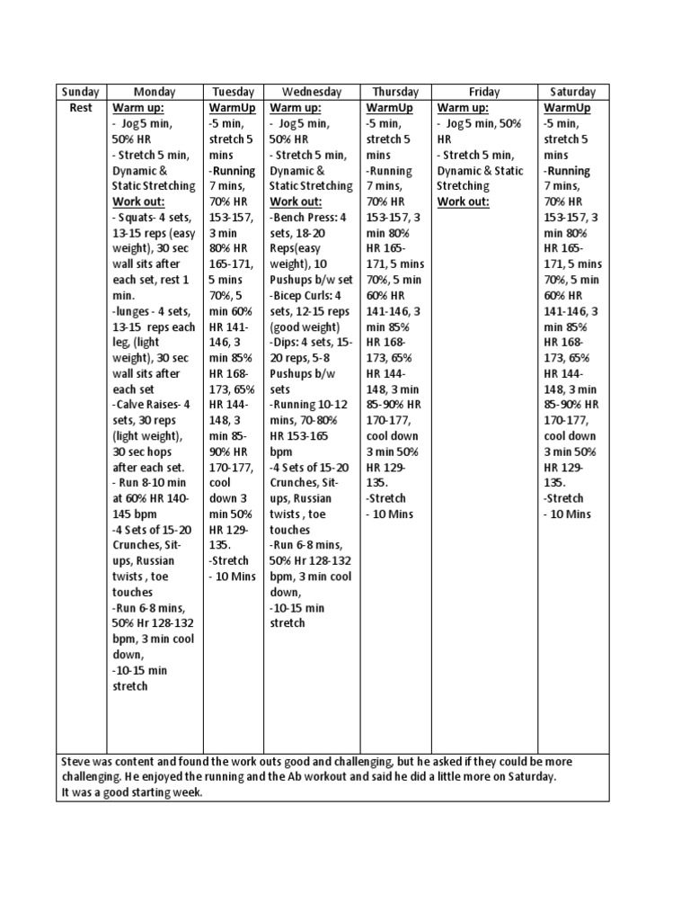 6 Week Program | PDF