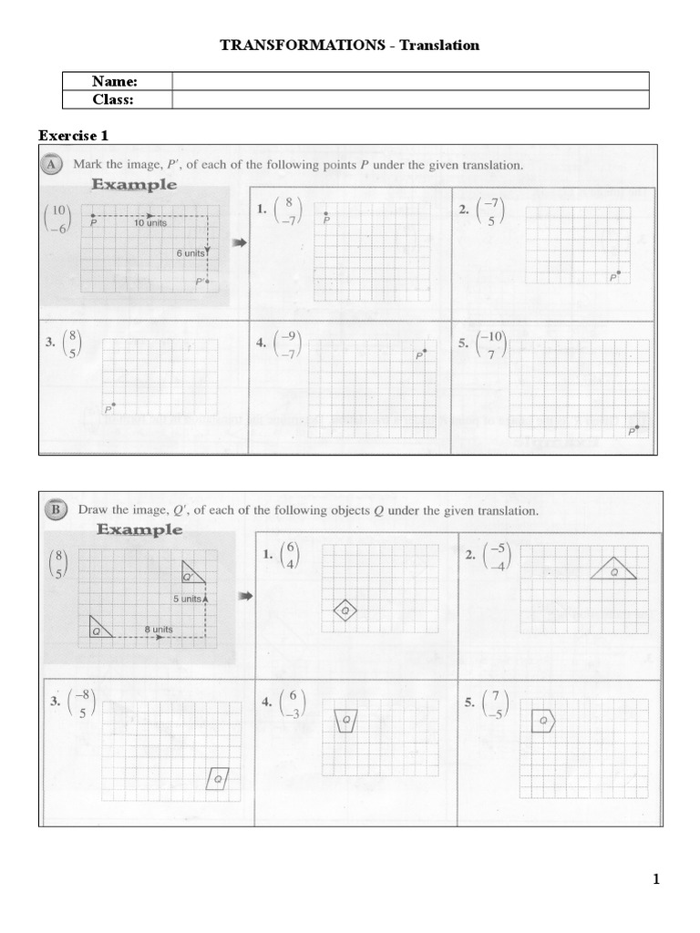 Translation Exercises | PDF