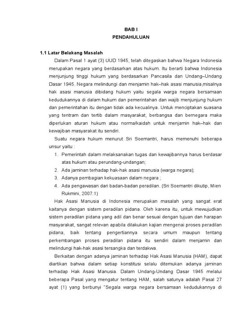 Makalah Kapita Selekta Hukum Acara Pidana Muhadar