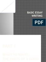 Basic Essay Writing PPT