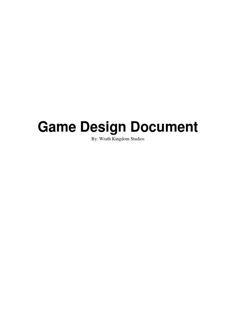 GAME DESIGN DOCUMENT TEMPLATE PDF visual data 6