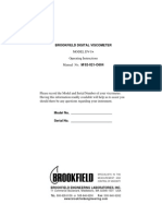 Brookfield Brookfield DV1P Manual