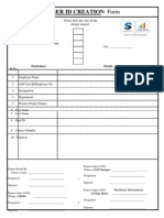 User Id Creation Form