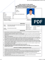 Admit Card for Written Examination