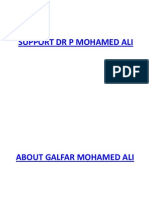 Support P Mohamed Ali