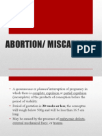 Abortion/ Miscarriage