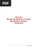 Polar Alignment of EQ Nounts