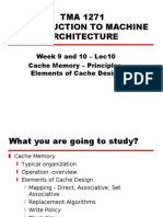 Machine Architecture 14 Cache Memory Principles Elements of Cache Design