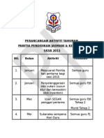 Perancangan Aktiviti Tahunan