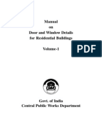 Manual On Door and Window Details For Residrntial Building