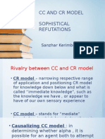 CC and CR models sophistical refutations