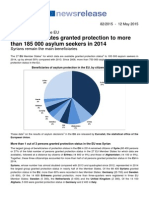 Informe sobre peticiones de asilo en la UE 2014. Eurostat.