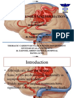 Arteriovenous Malformation: Presented by