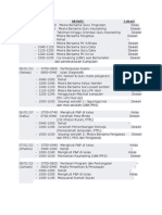 Jadual 2 Minggu Orentasi 2015