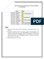 Provisional Date Sheet For Annual Examination of Ms