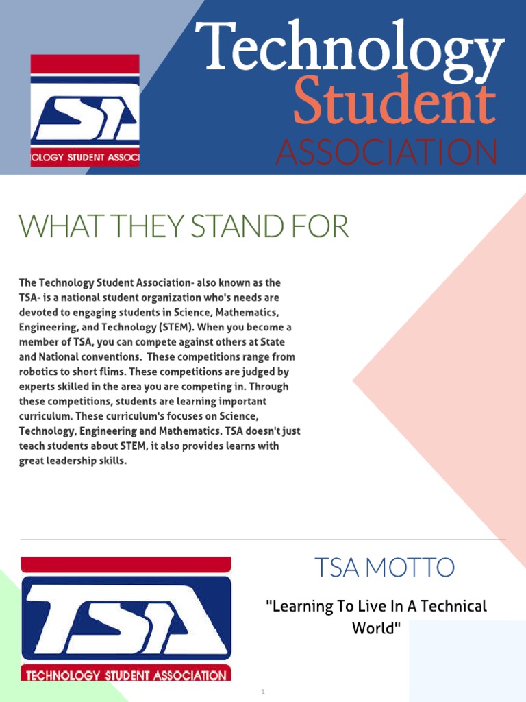 Technology Student Association Overview | PDF