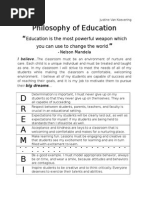 Philosophy of Education