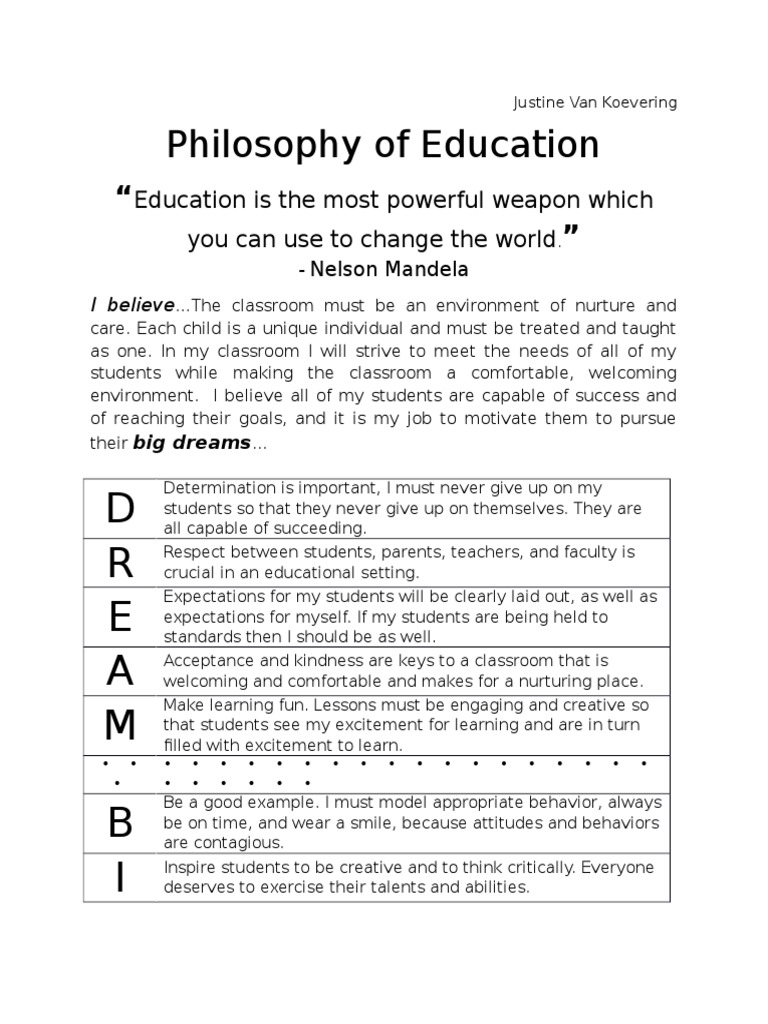 Philosophy of Education PDF