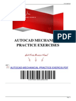 Autocad Mechanical Practice Exercises